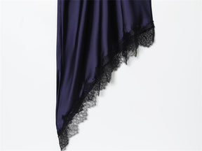 Women's Fashionable Casual Lace Asymmetric Dress