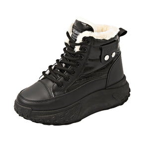Fleece-lined High-top Windproof Boots Students